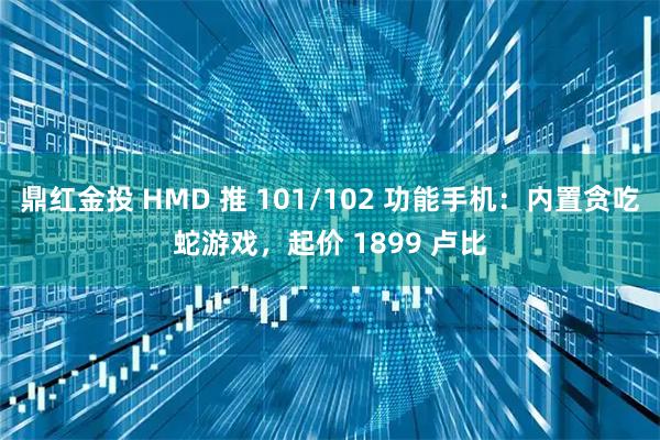 鼎红金投 HMD 推 101/102 功能手机：内置贪吃蛇游戏，起价 1899 卢比