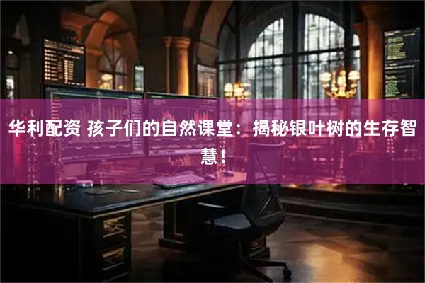 华利配资 孩子们的自然课堂：揭秘银叶树的生存智慧！