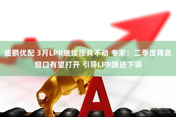 盛鹏优配 3月LPR继续按兵不动 专家：二季度降息窗口有望打开 引导LPR跟进下调